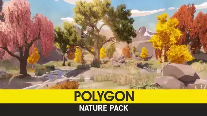 POLYGON - Nature Pack Low-poly 3D model