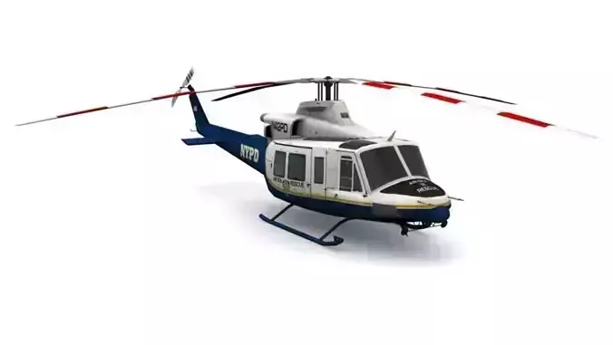 BELL 412 Low-poly 3D model