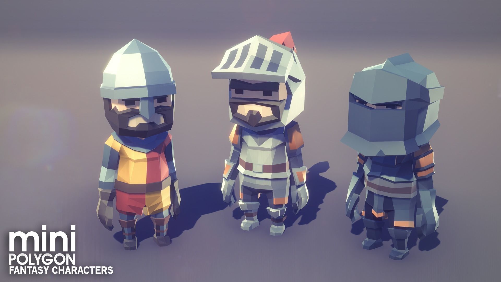 POLYGON MINI - Fantasy Characters Pack Low-poly 3D model_10