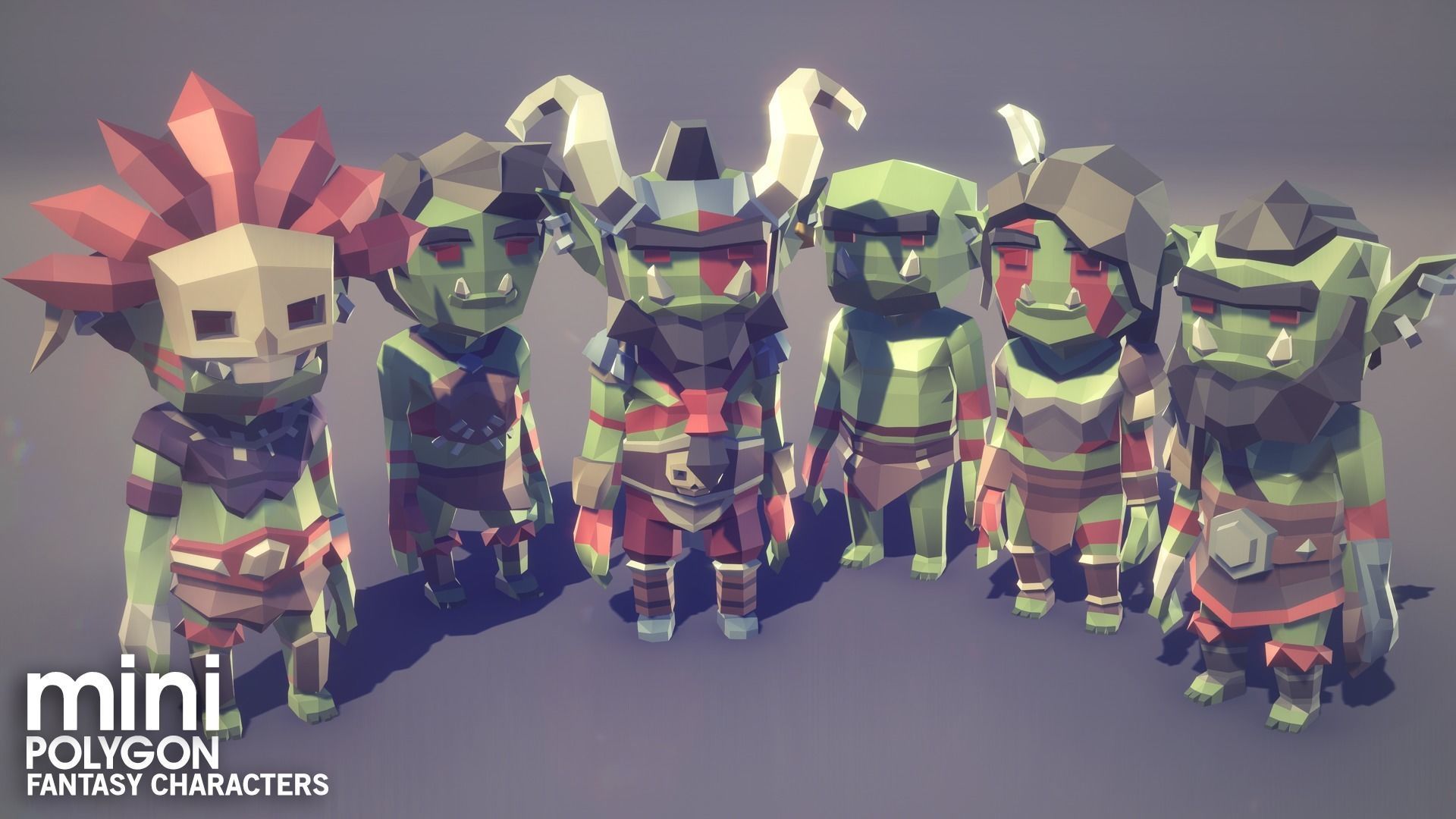 POLYGON MINI - Fantasy Characters Pack Low-poly 3D model_12