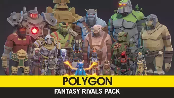 POLYGON - Fantasy Rivals Pack Low-poly 3D model