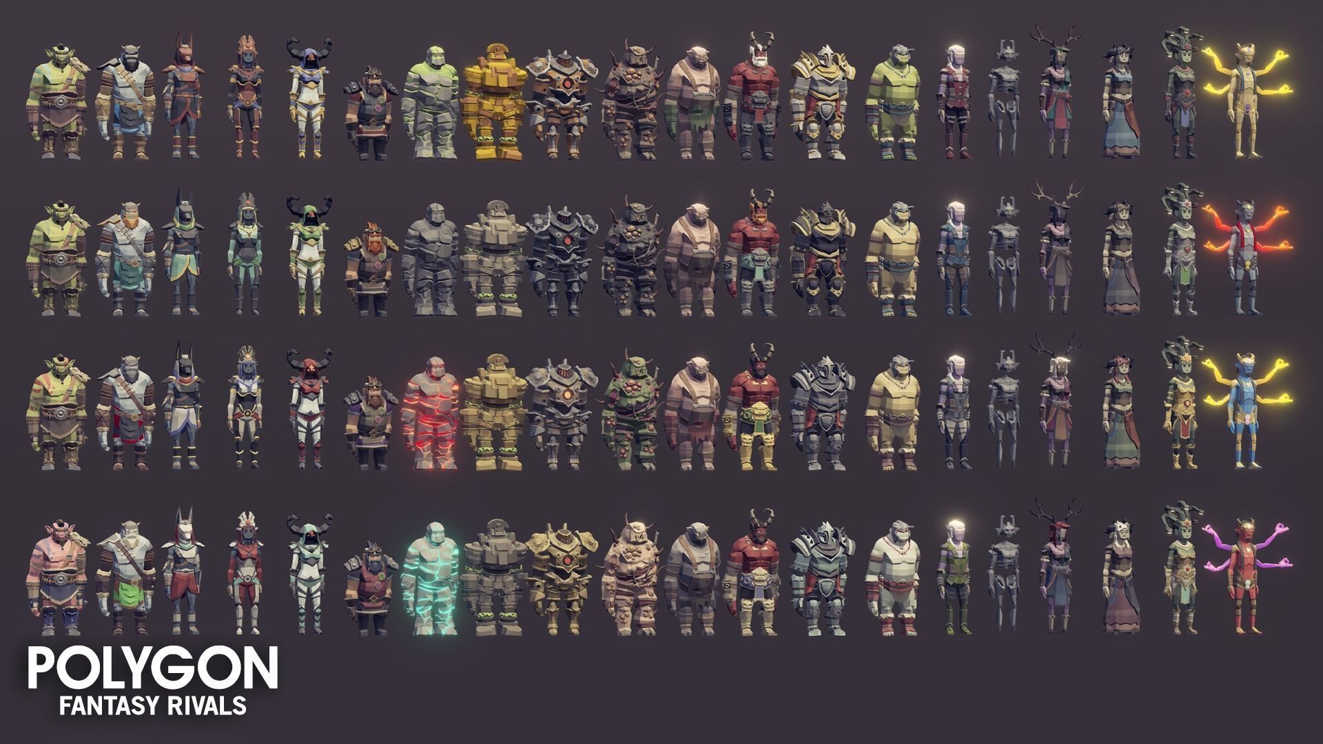 POLYGON - Fantasy Rivals Pack Low-poly 3D model_5