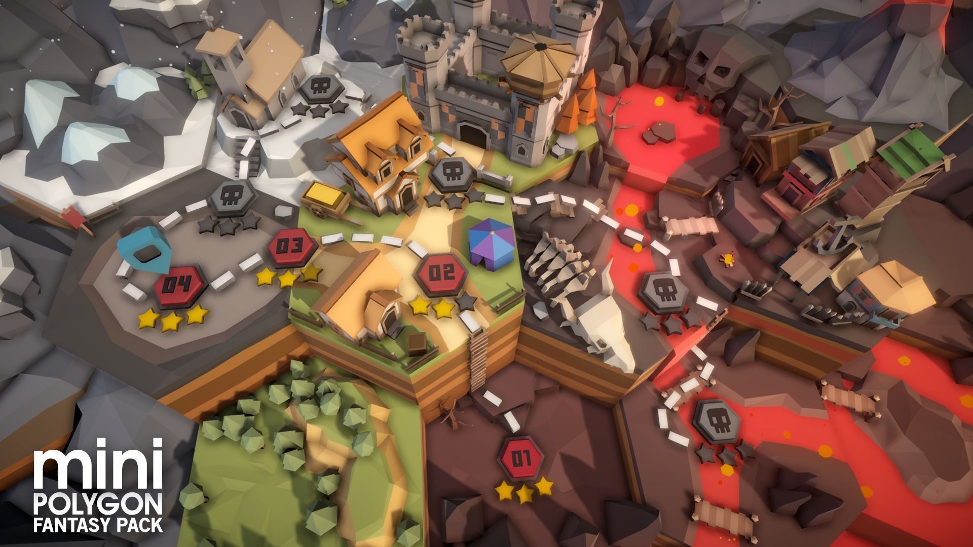 POLYGON MINI - Fantasy Pack Low-poly 3D model_1