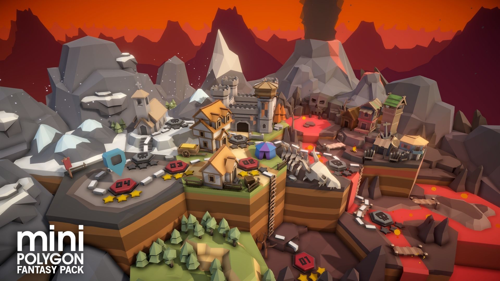 POLYGON MINI - Fantasy Pack Low-poly 3D model_4