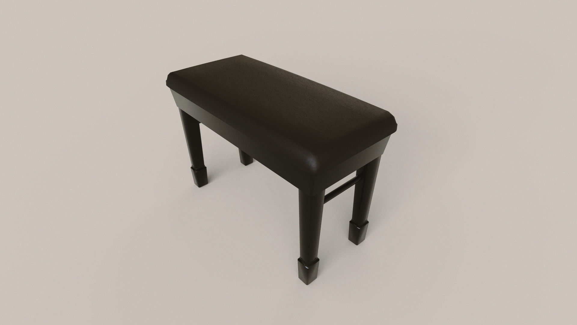 Grand Piano Low-poly 3D model_11