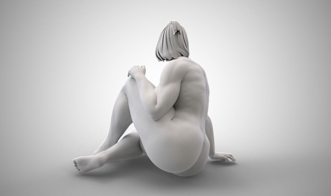 Forest Lady 3D print model_4