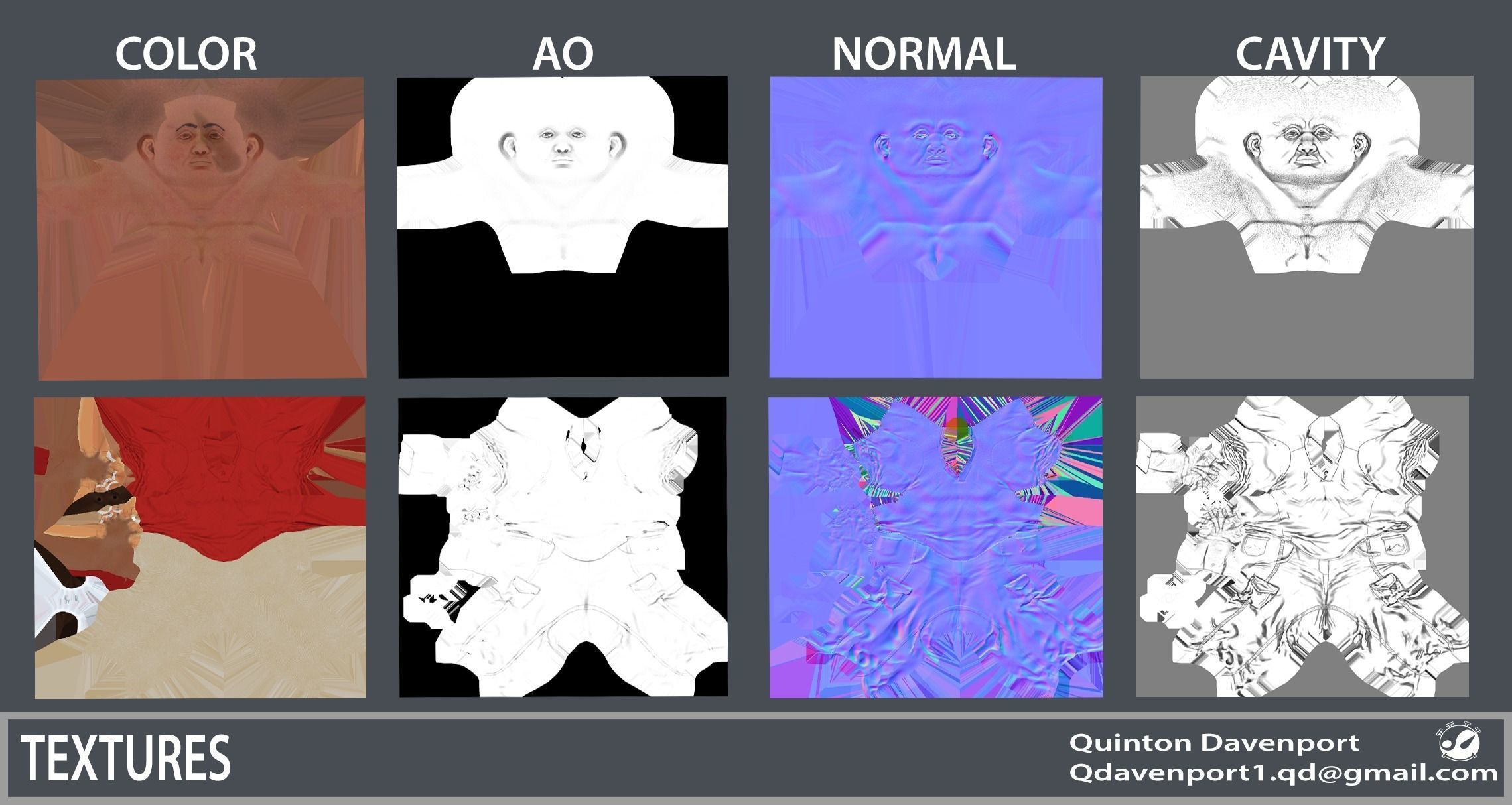 Adventurer man in shirt and pants Low-poly 3D model_3