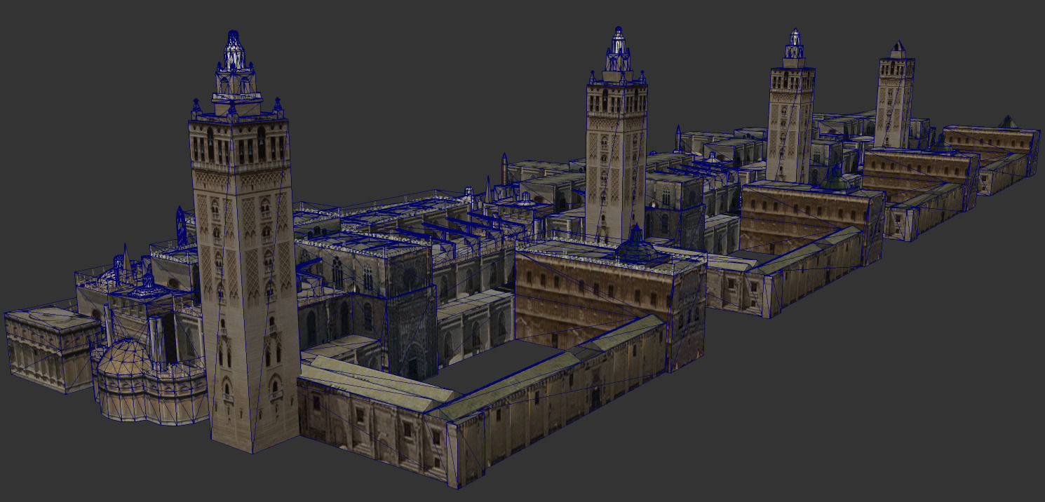 Spanish Cathedral Low-poly 3D model_1