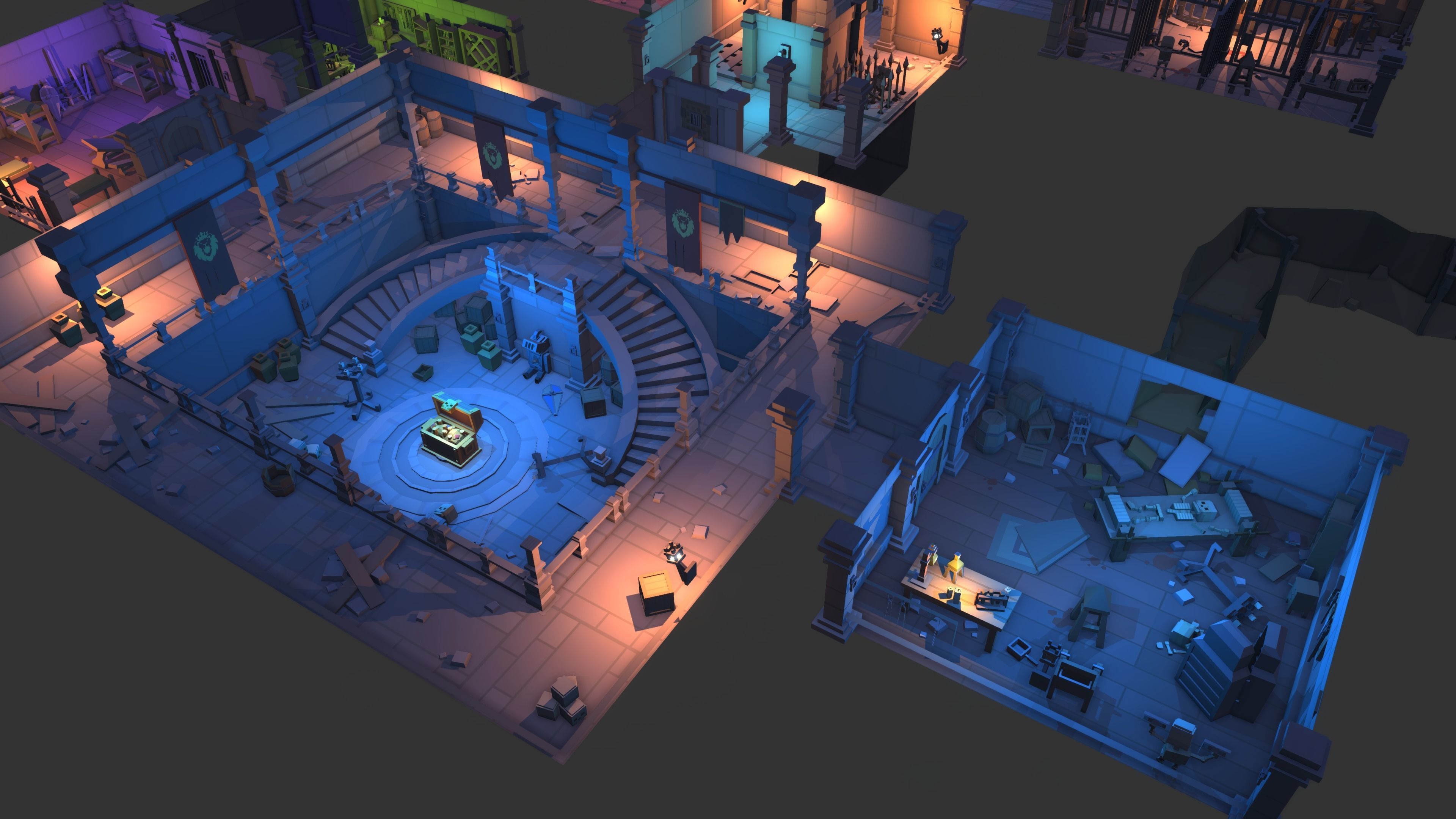 Simple Dungeons - Cartoon Assets Low-poly 3D model_5