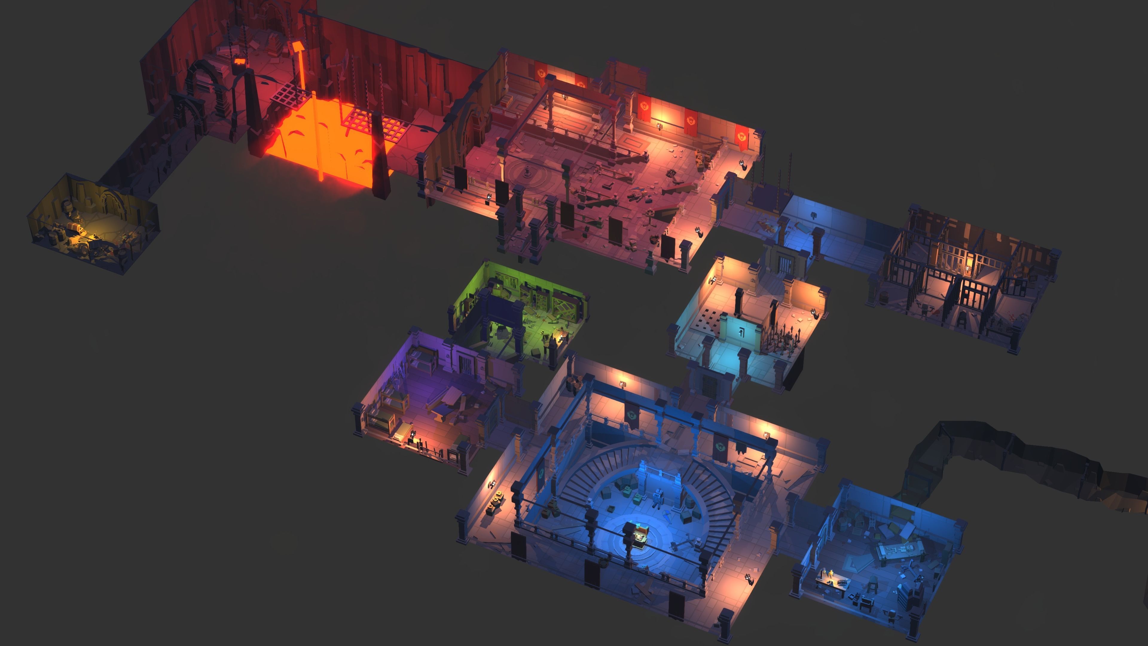 Simple Dungeons - Cartoon Assets Low-poly 3D model_4