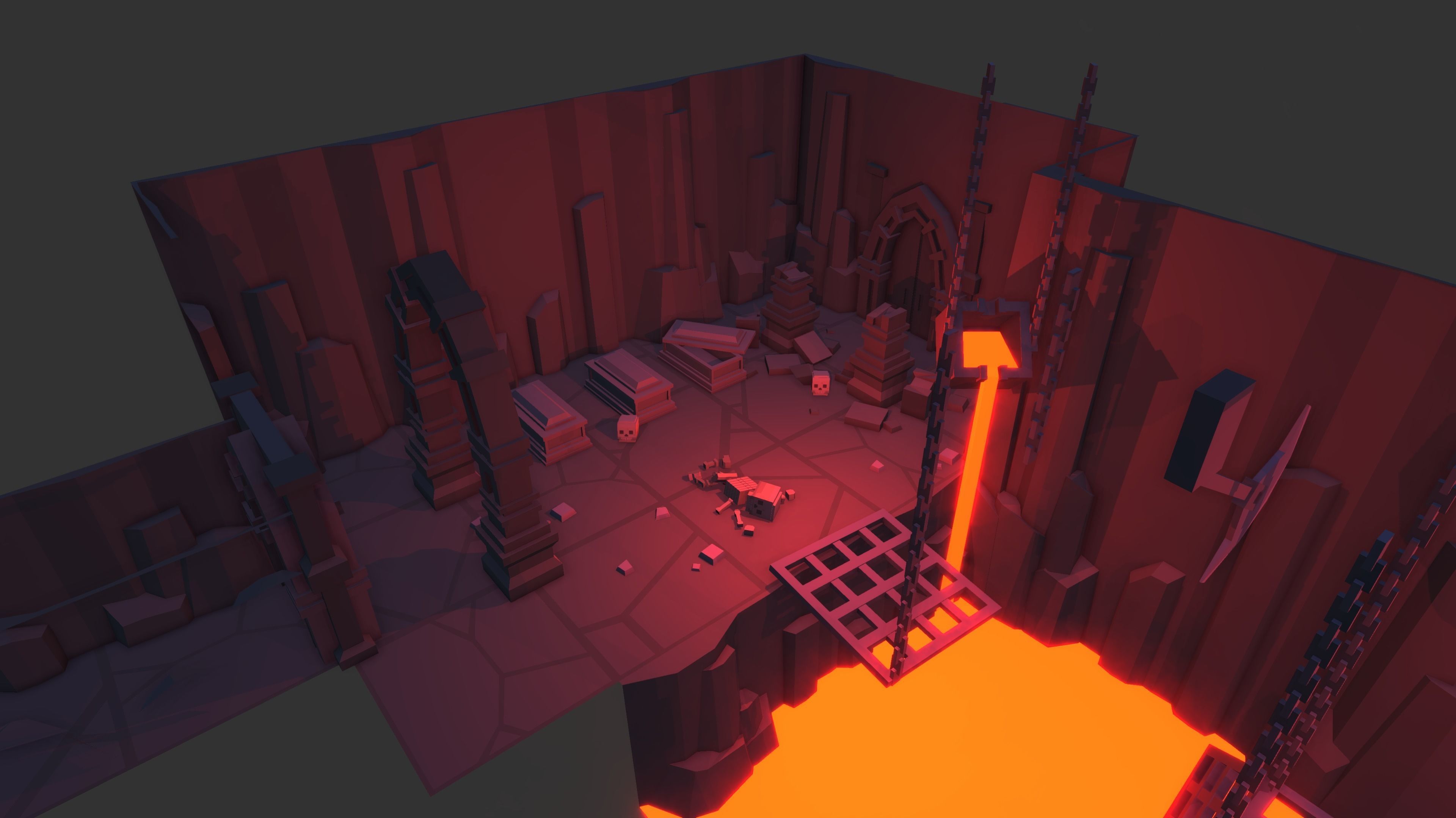 Simple Dungeons - Cartoon Assets Low-poly 3D model_10