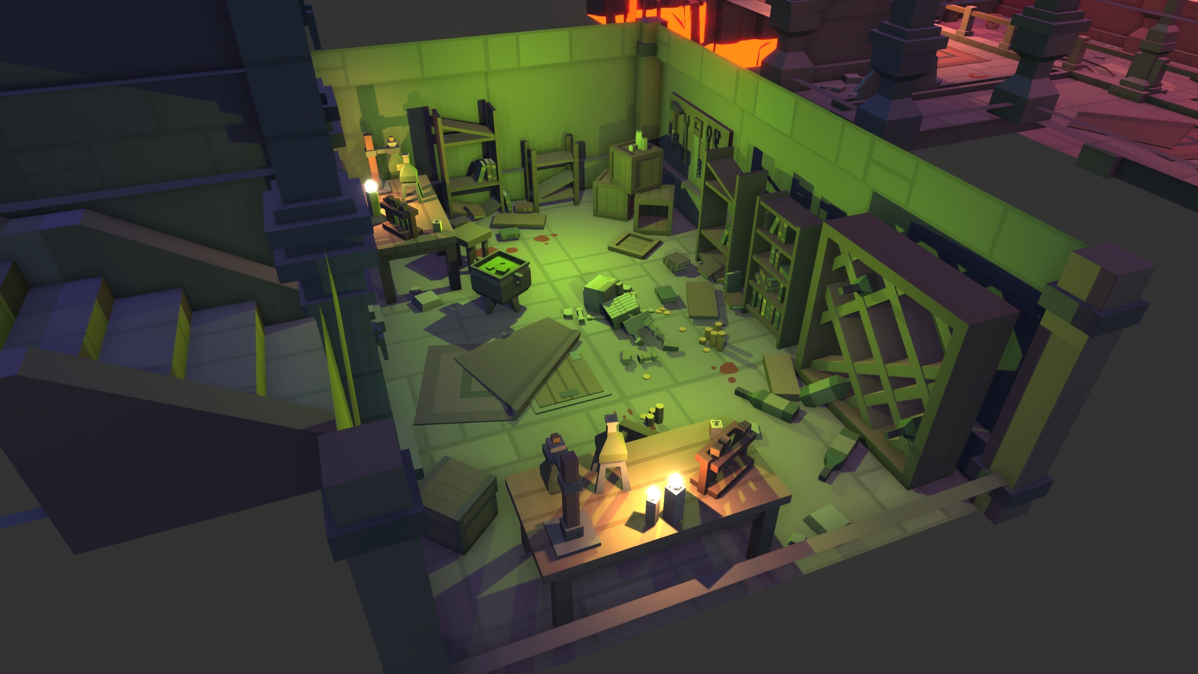 Simple Dungeons - Cartoon Assets Low-poly 3D model_9