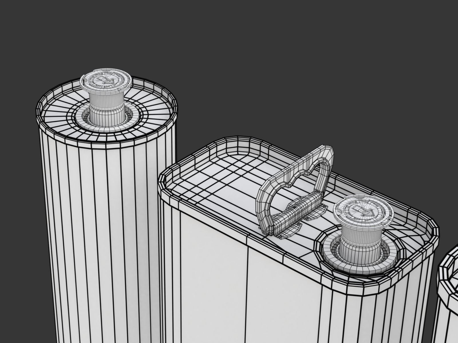 Olive Oil Can Set 3D model_30