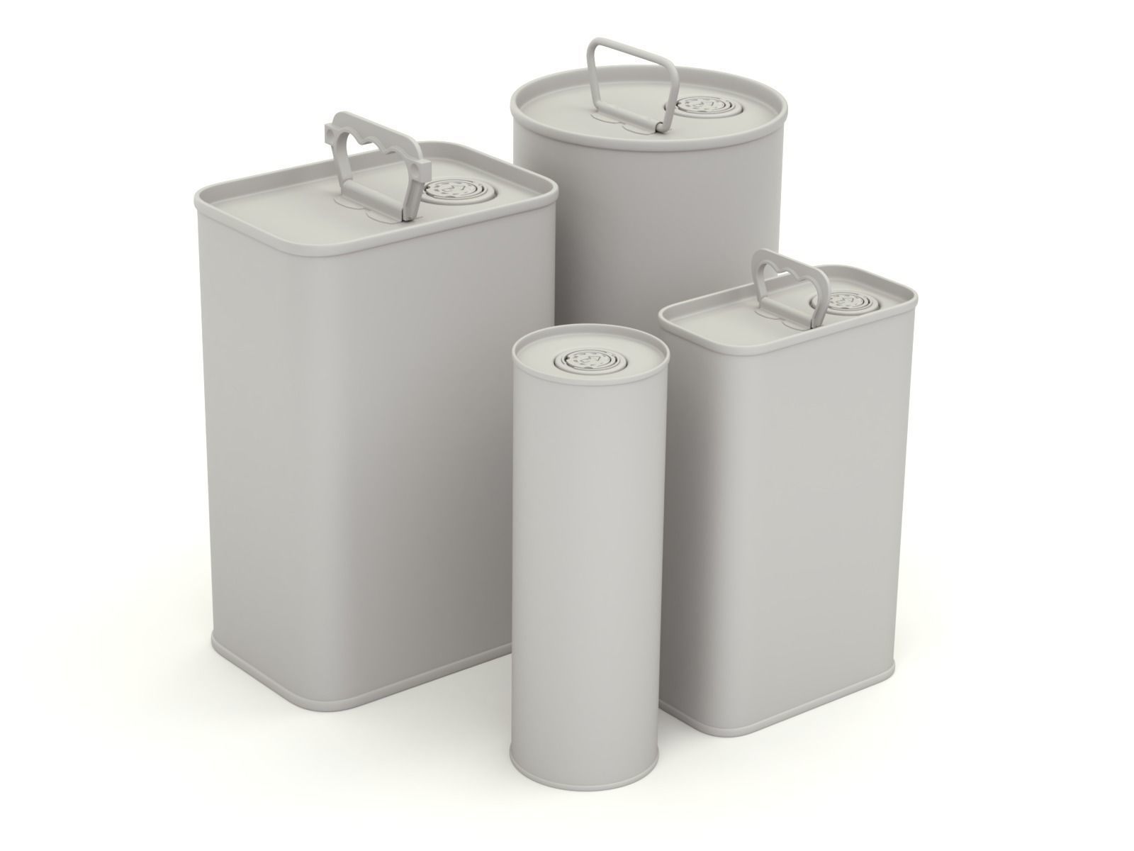 Olive Oil Can Set 3D model_24
