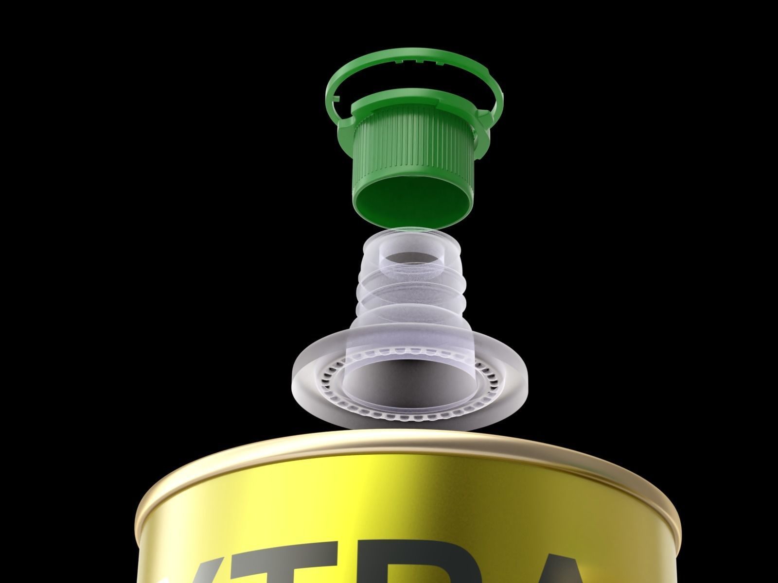 Olive Oil Can Set 3D model_11