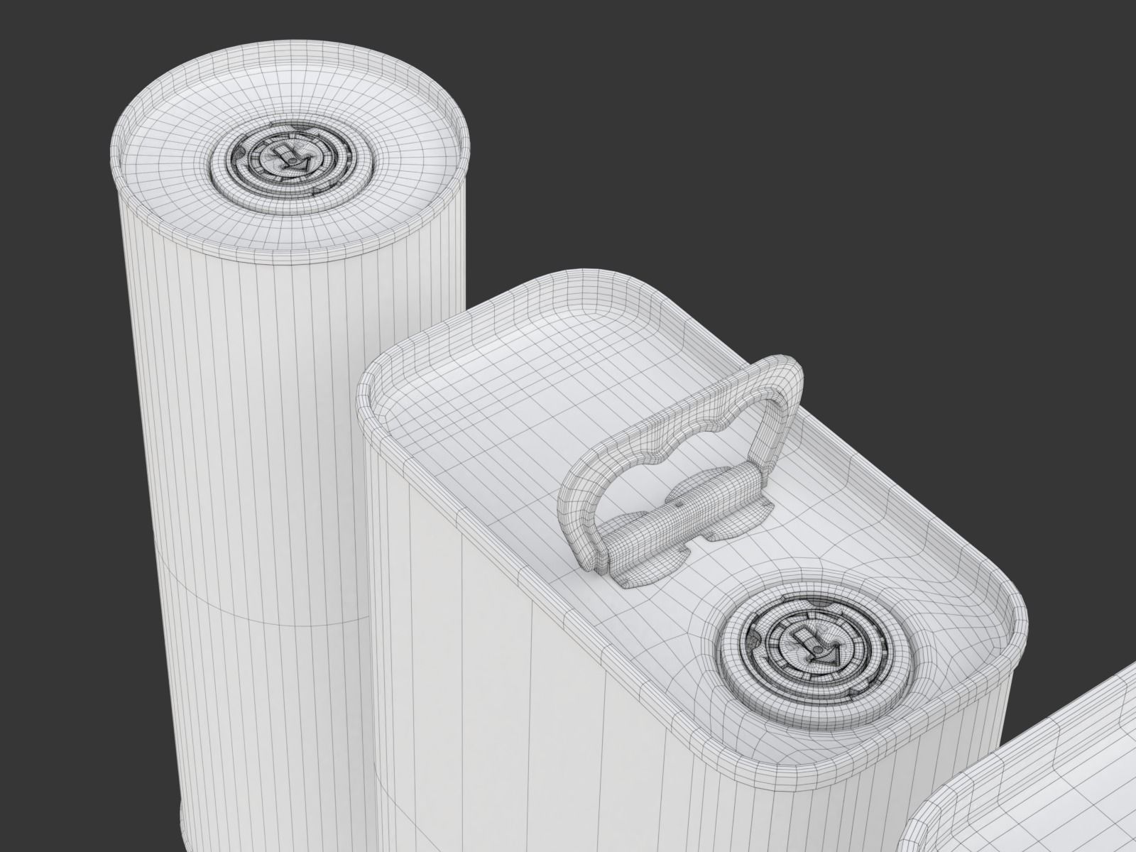 Olive Oil Can Set 3D model_34