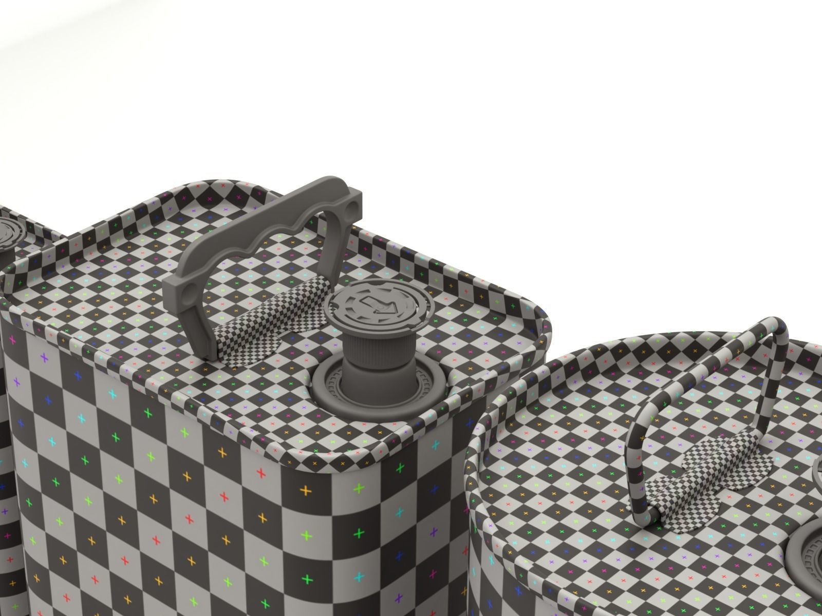 Olive Oil Can Set 3D model_19