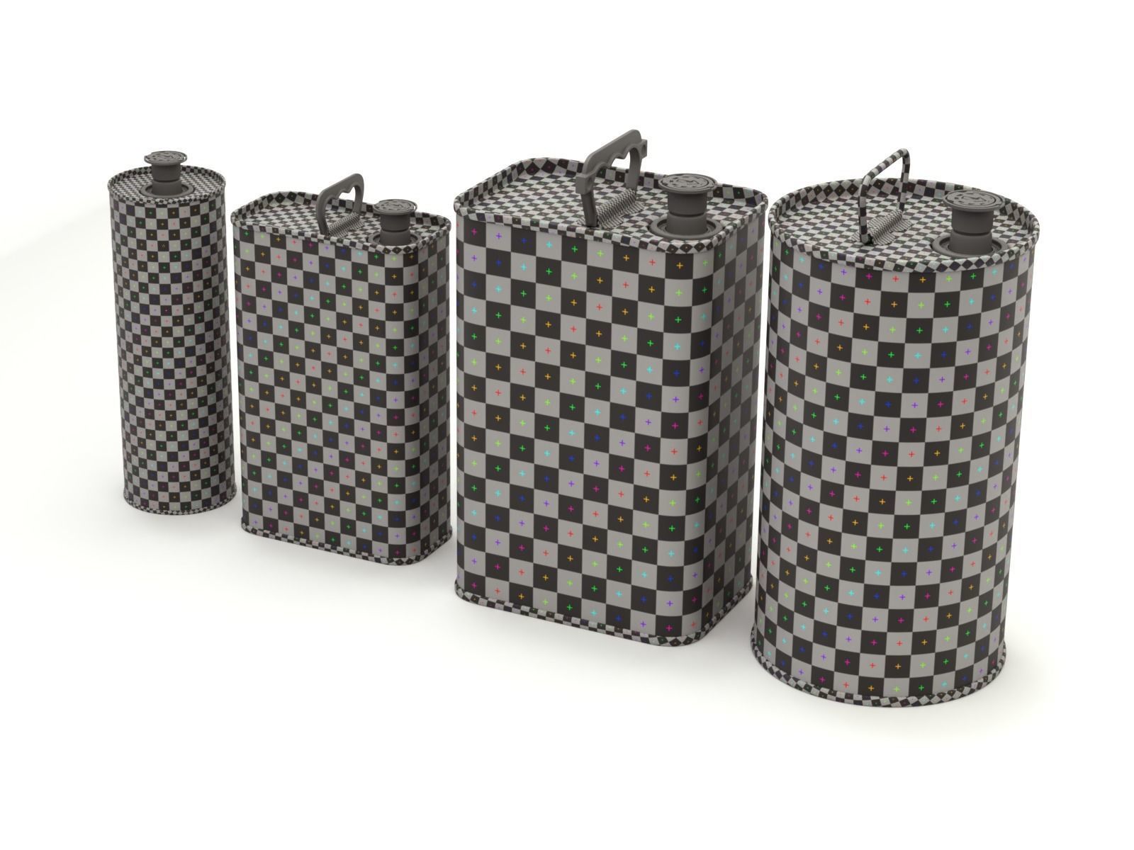 Olive Oil Can Set 3D model_18