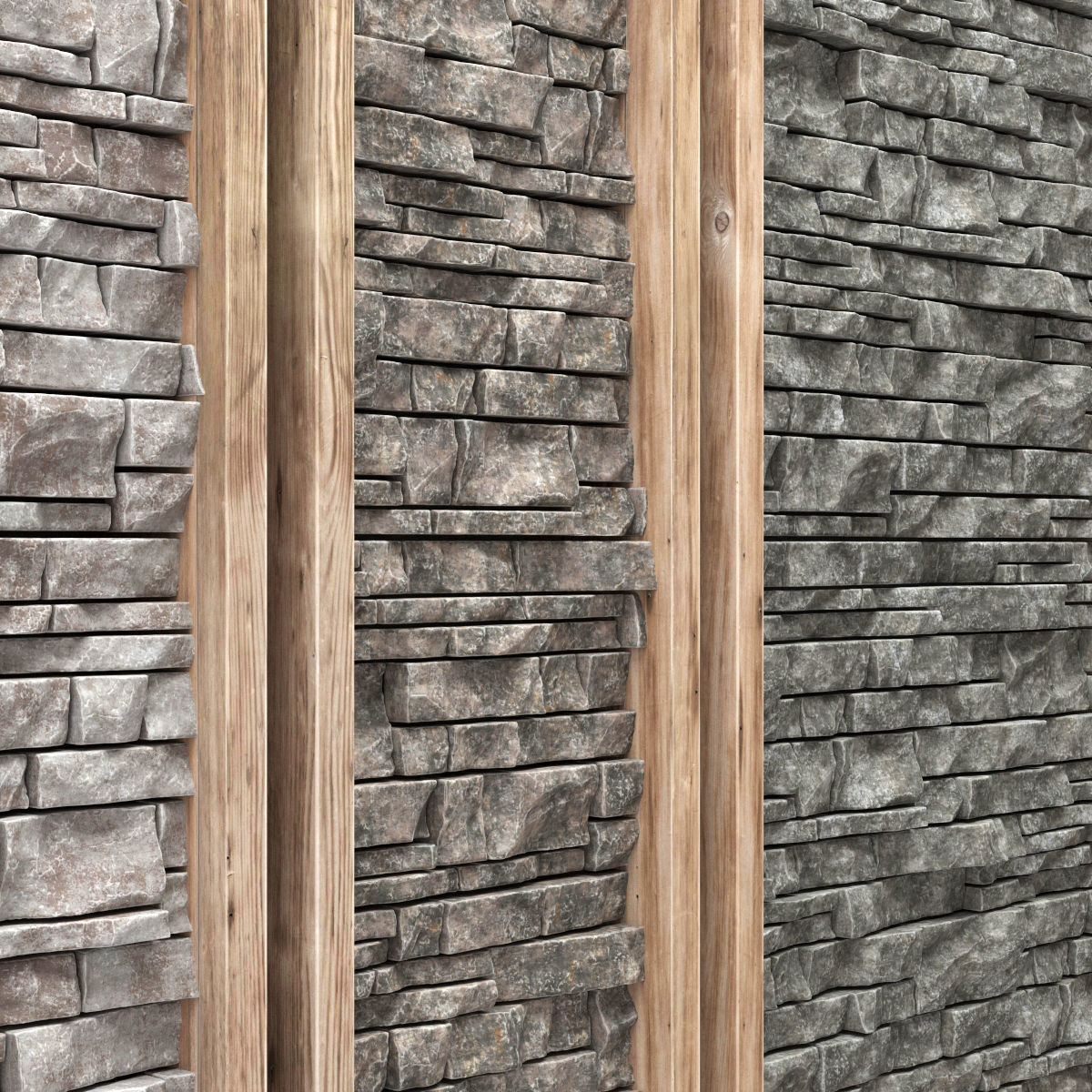 Panel stone decor 3D model_4