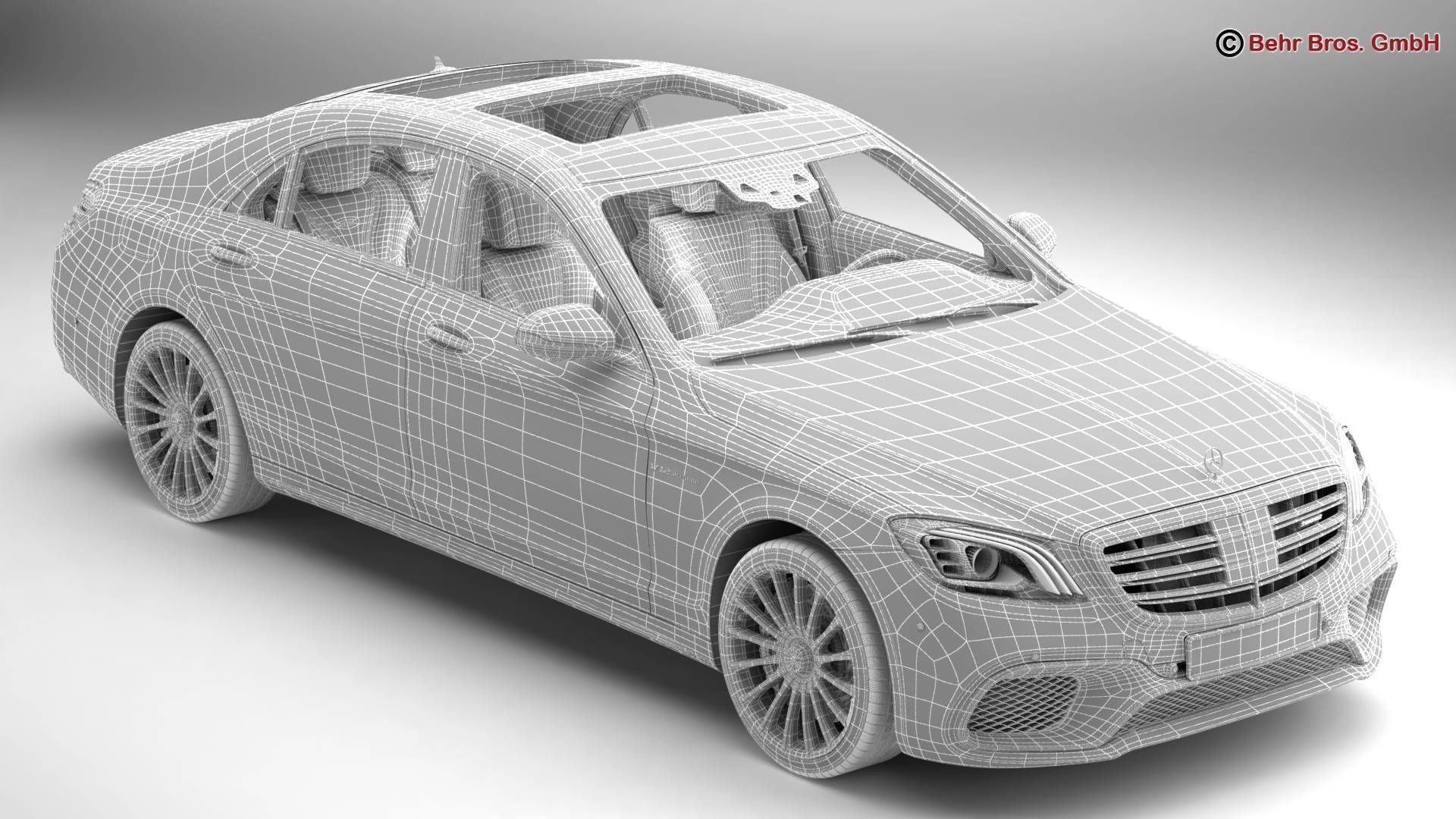 Mercedes S Class AMG S65 2018 3D model_15