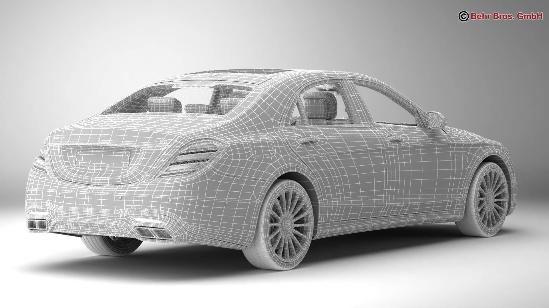 Mercedes S Class AMG S65 2018 3D model_18