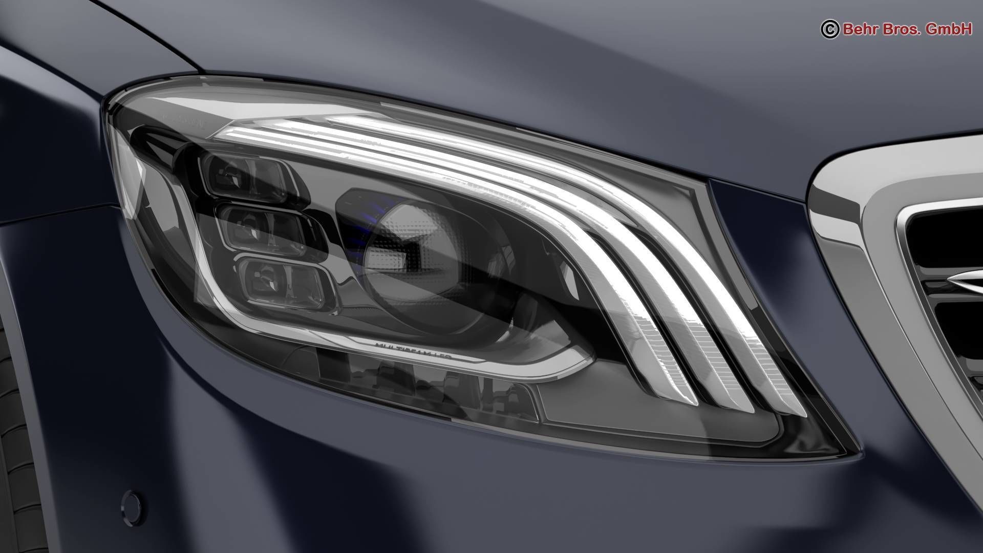 Mercedes S Class AMG S65 2018 3D model_9