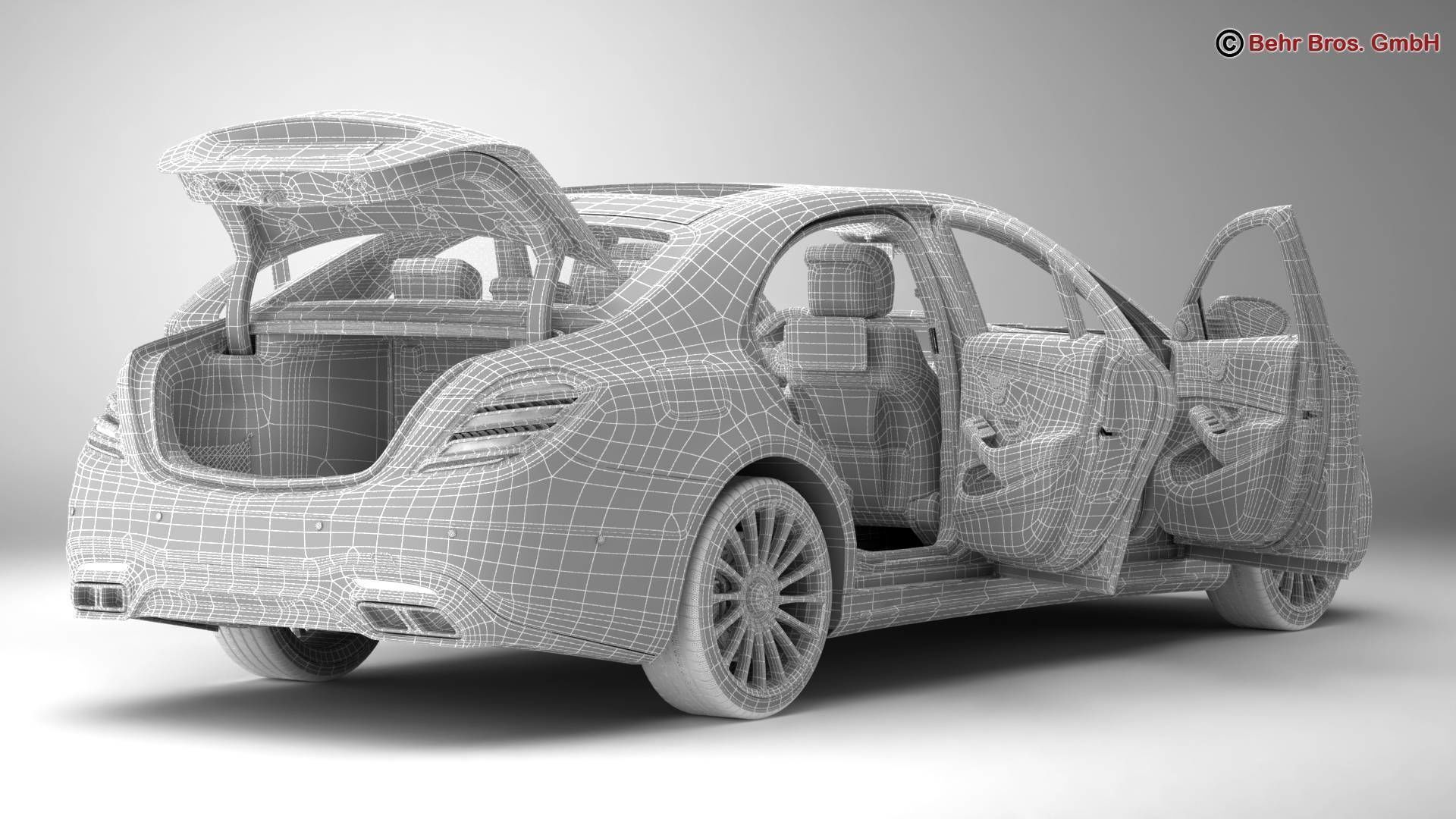 Mercedes S Class AMG S65 2018 3D model_19