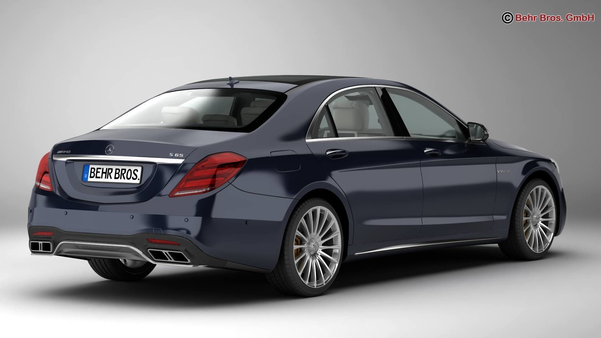 Mercedes S Class AMG S65 2018 3D model_3