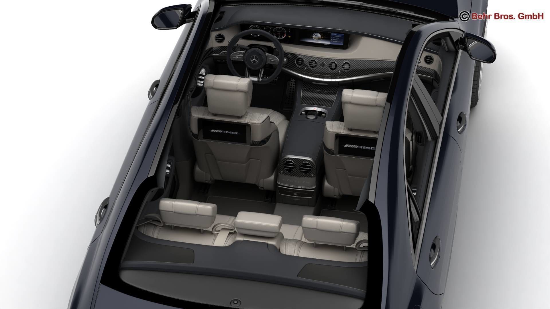 Mercedes S Class AMG S65 2018 3D model_12