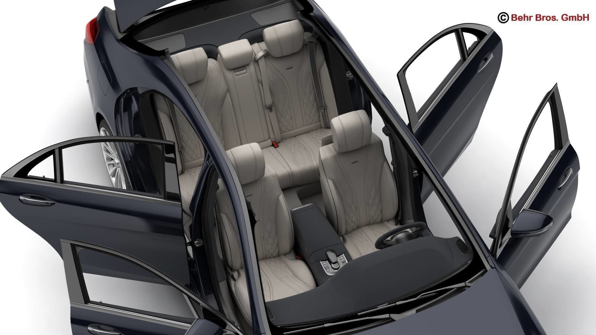 Mercedes S Class AMG S65 2018 3D model_11