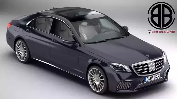 Mercedes S Class AMG S65 2018 3D model