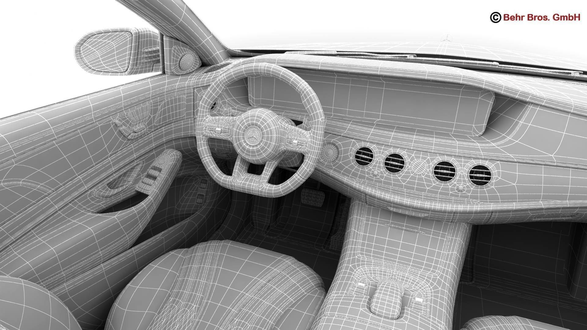 Mercedes S Class AMG S65 2018 3D model_29