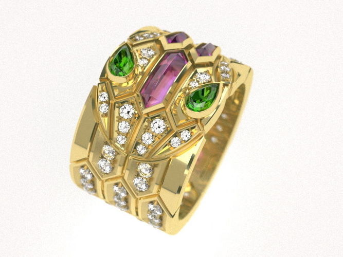 Serpenty Ring 3D print model