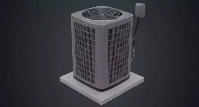 Air Conditioner 3A Low-poly 3D model