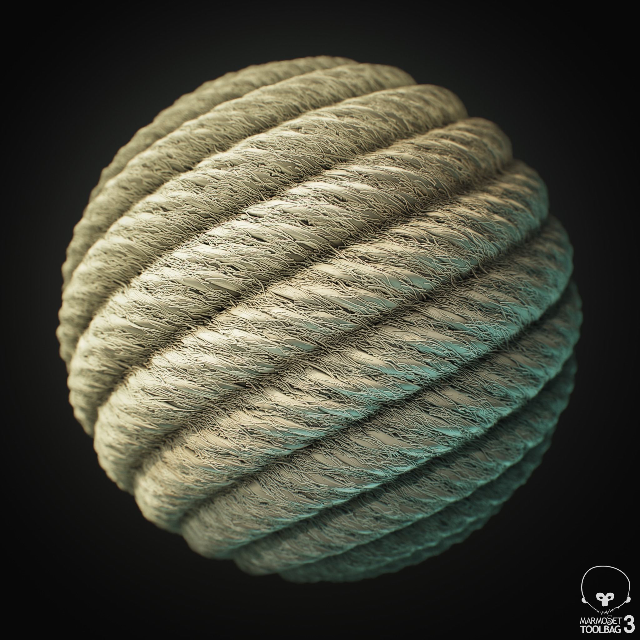 Rope Tileable PBR Material Texture_2