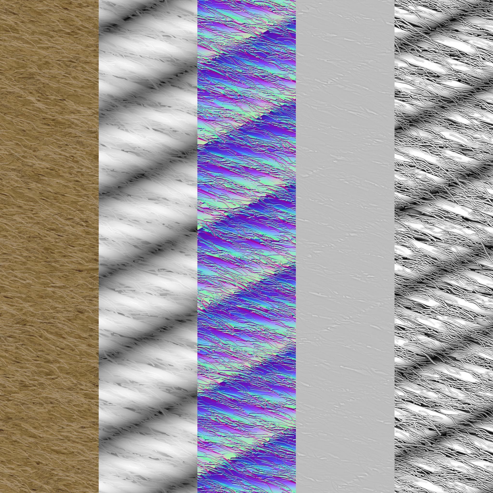 Rope Tileable PBR Material Texture_4