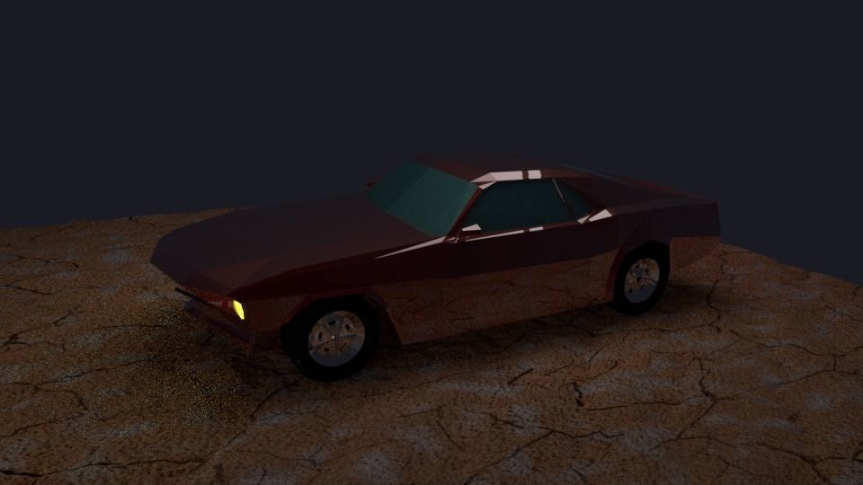 Boss 429 LowPoly Low-poly 3D model_4