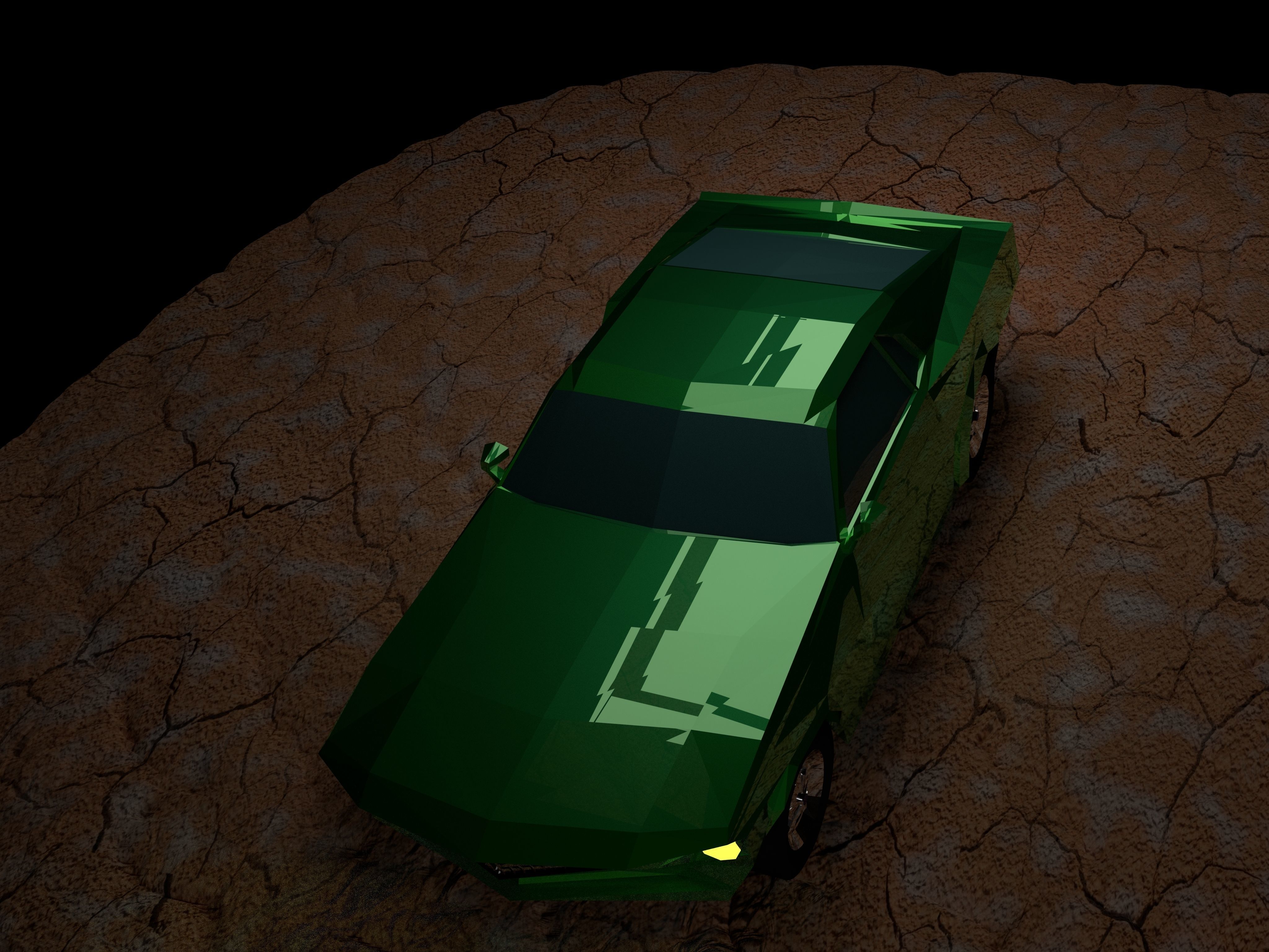Boss 429 LowPoly Low-poly 3D model_0