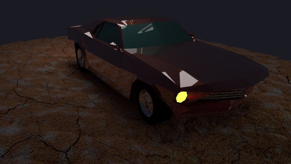 Boss 429 LowPoly Low-poly 3D model_5