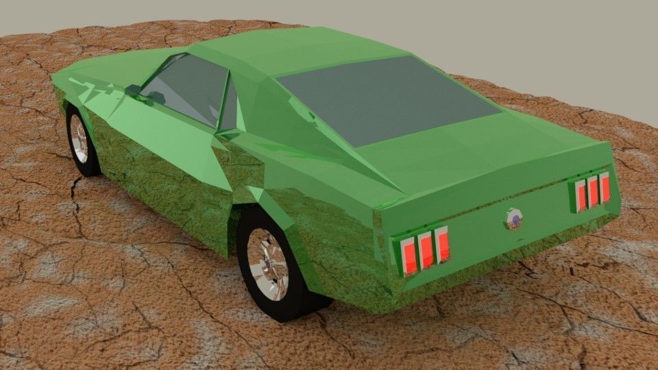 Boss 429 LowPoly Low-poly 3D model_6