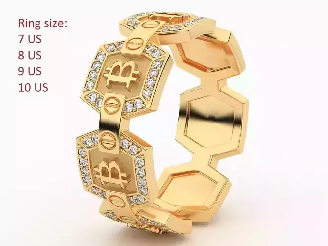 Bitcoin RING MRD-01 3D print model