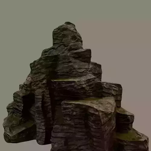 Mountain 1 Low Poly rock formation
