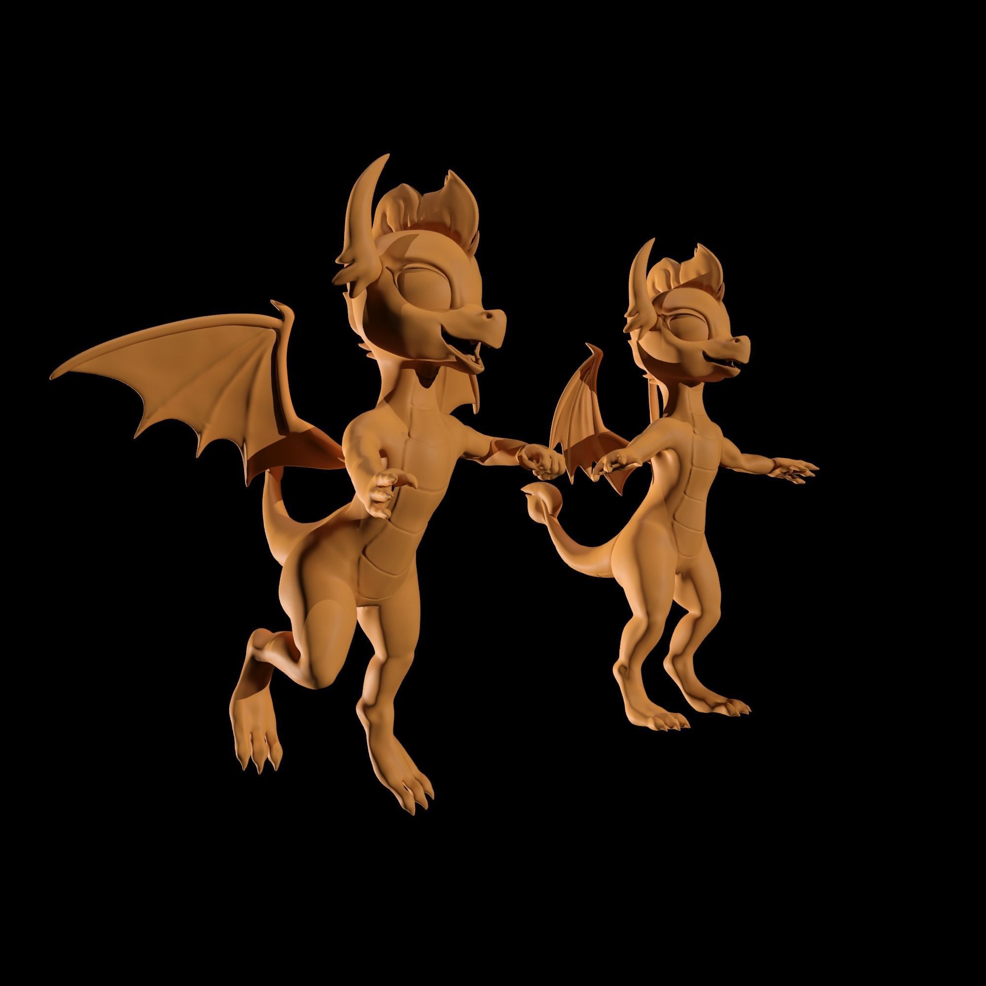 Smolder the teenager dragon Free 3D print model_1