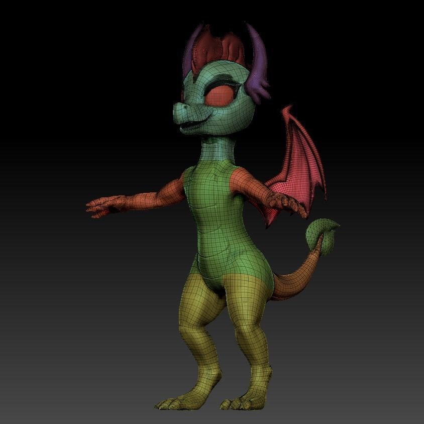 Smolder the teenager dragon Free 3D print model_7