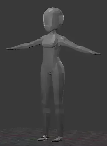 low-ploy Female model