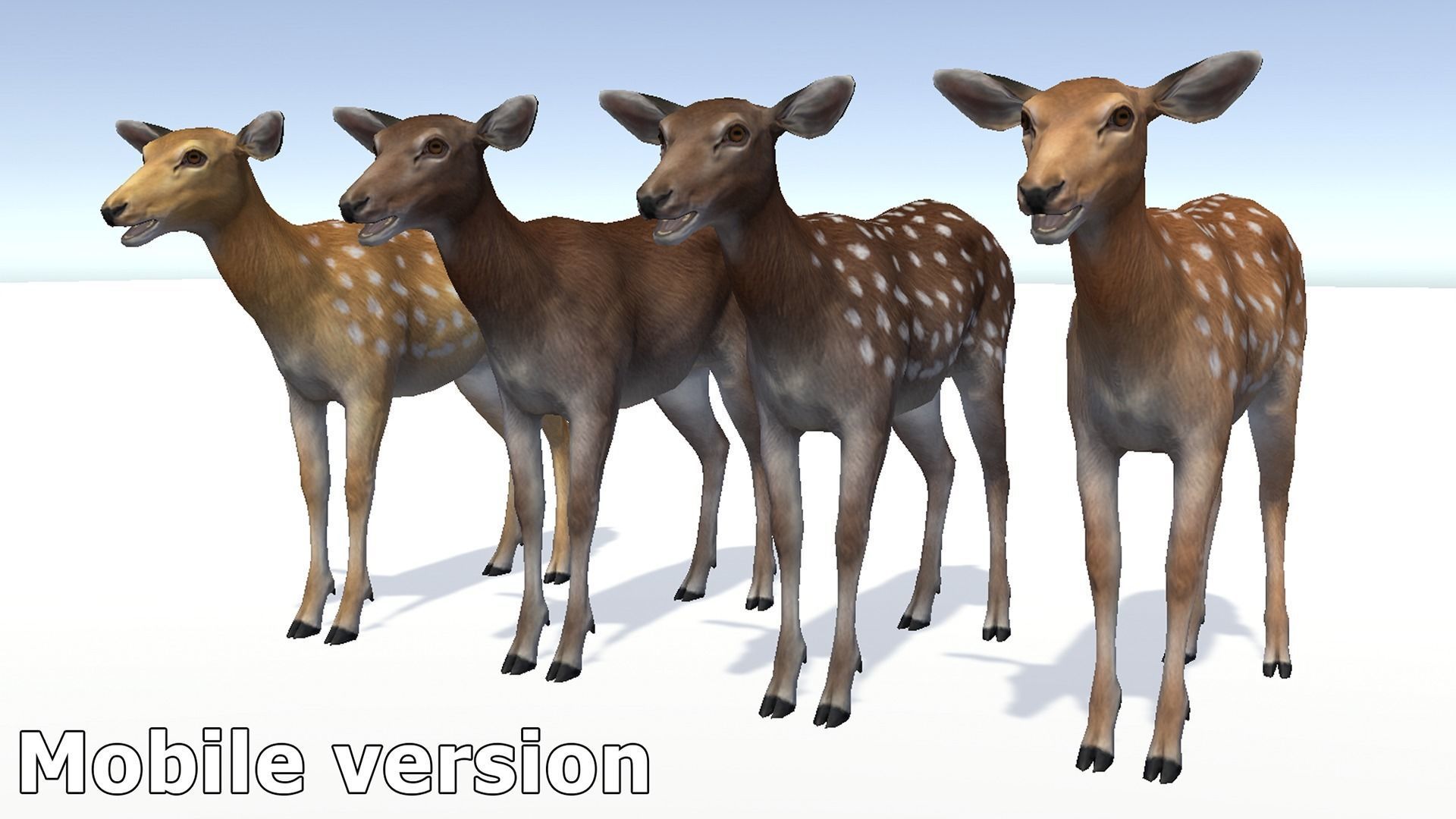 DEER FAMILY Low-poly 3D model_24