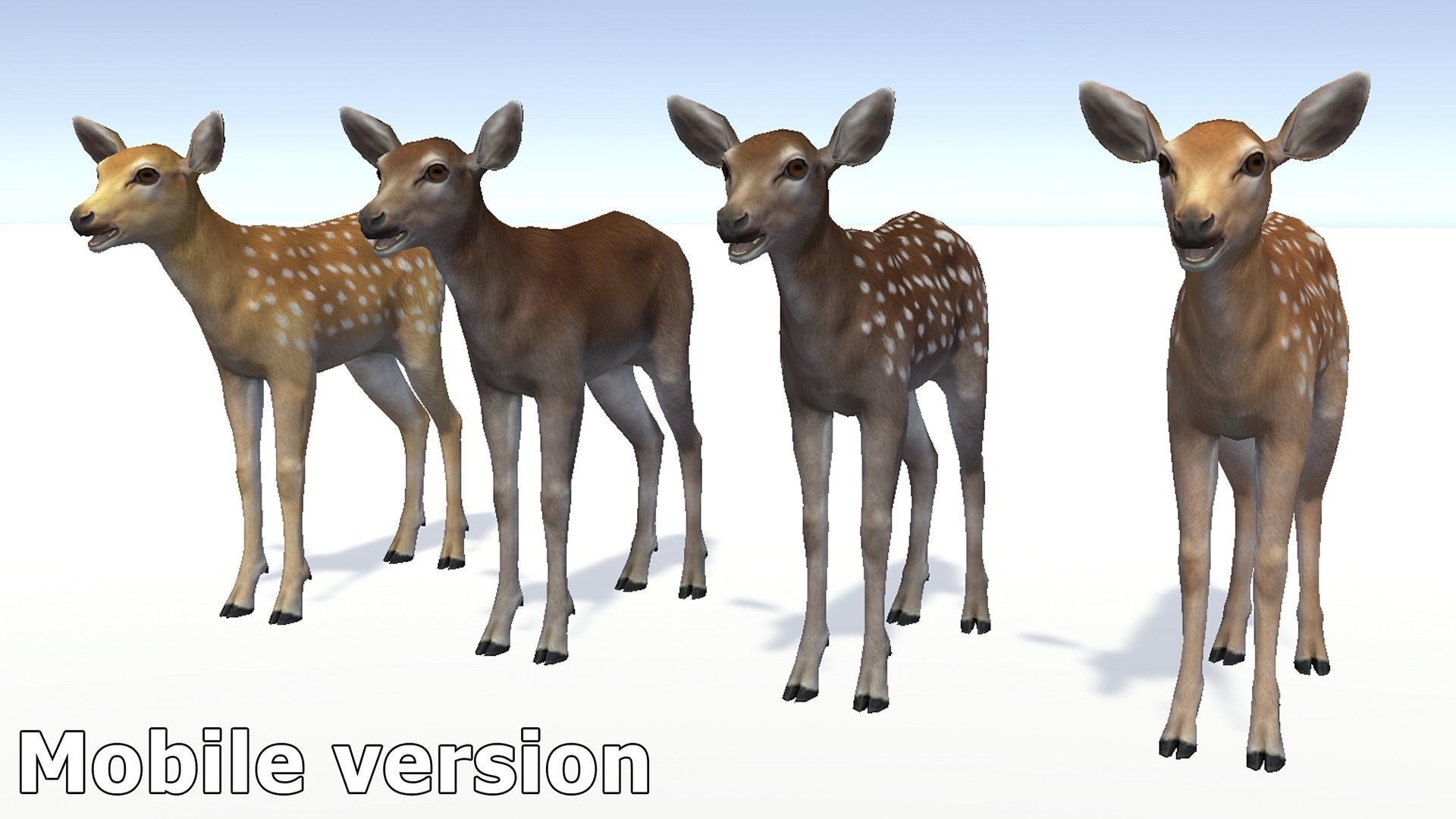 DEER FAMILY Low-poly 3D model_32