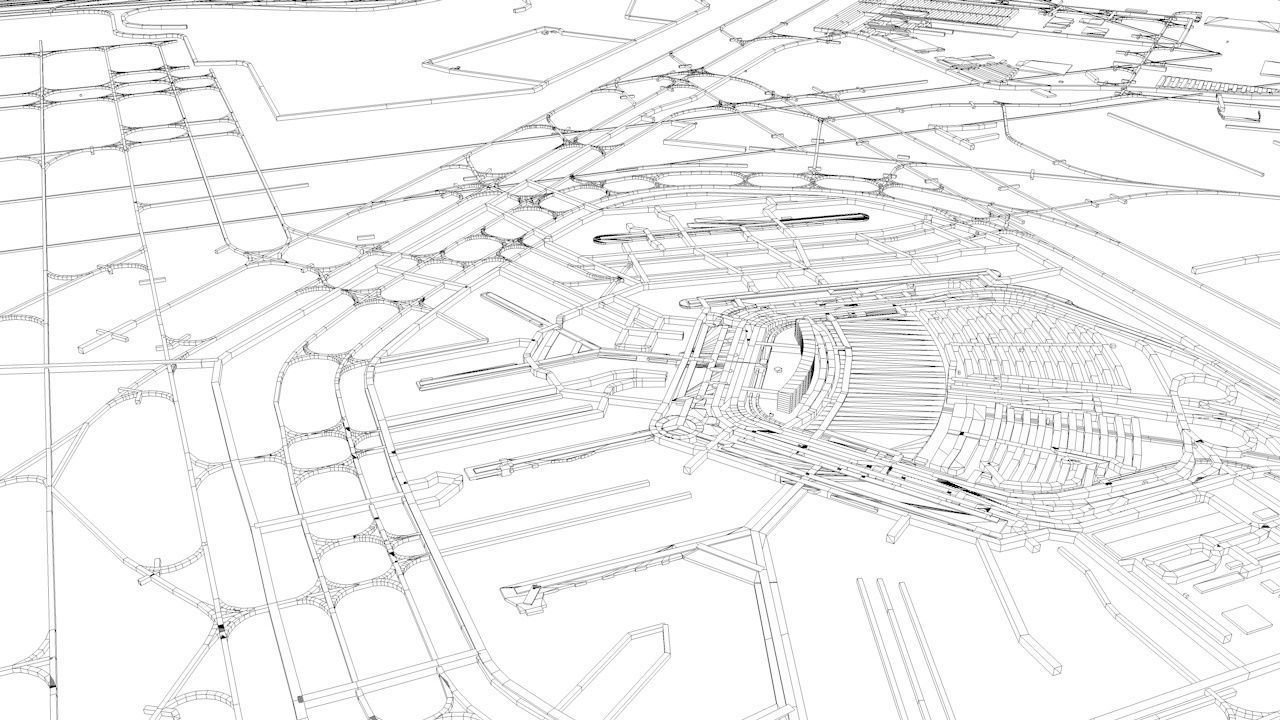 Chicago Streets Buildings Transport Sport Airports Ultimate 3D model_21