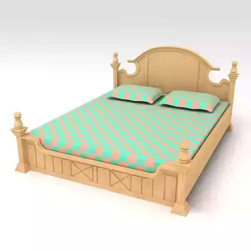 Bed Cot 02 3D model