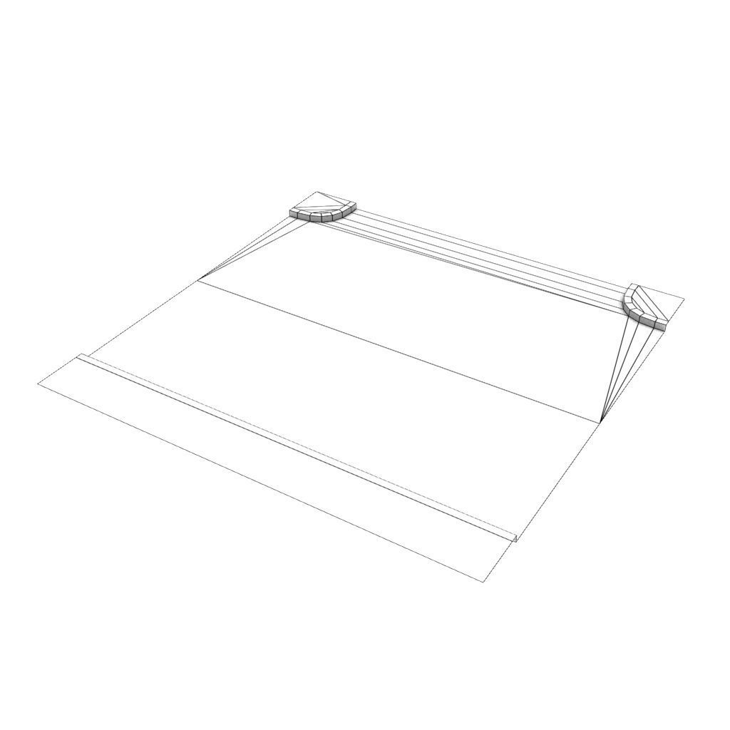 Mid Poly Roads Staircases and Bridges Pack Low-poly 3D model_12